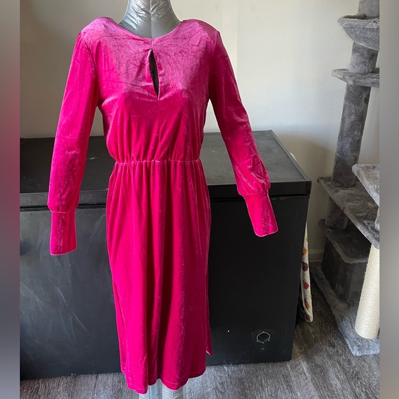 Beautiful Velour Midi Dress - Picture 3 of 15